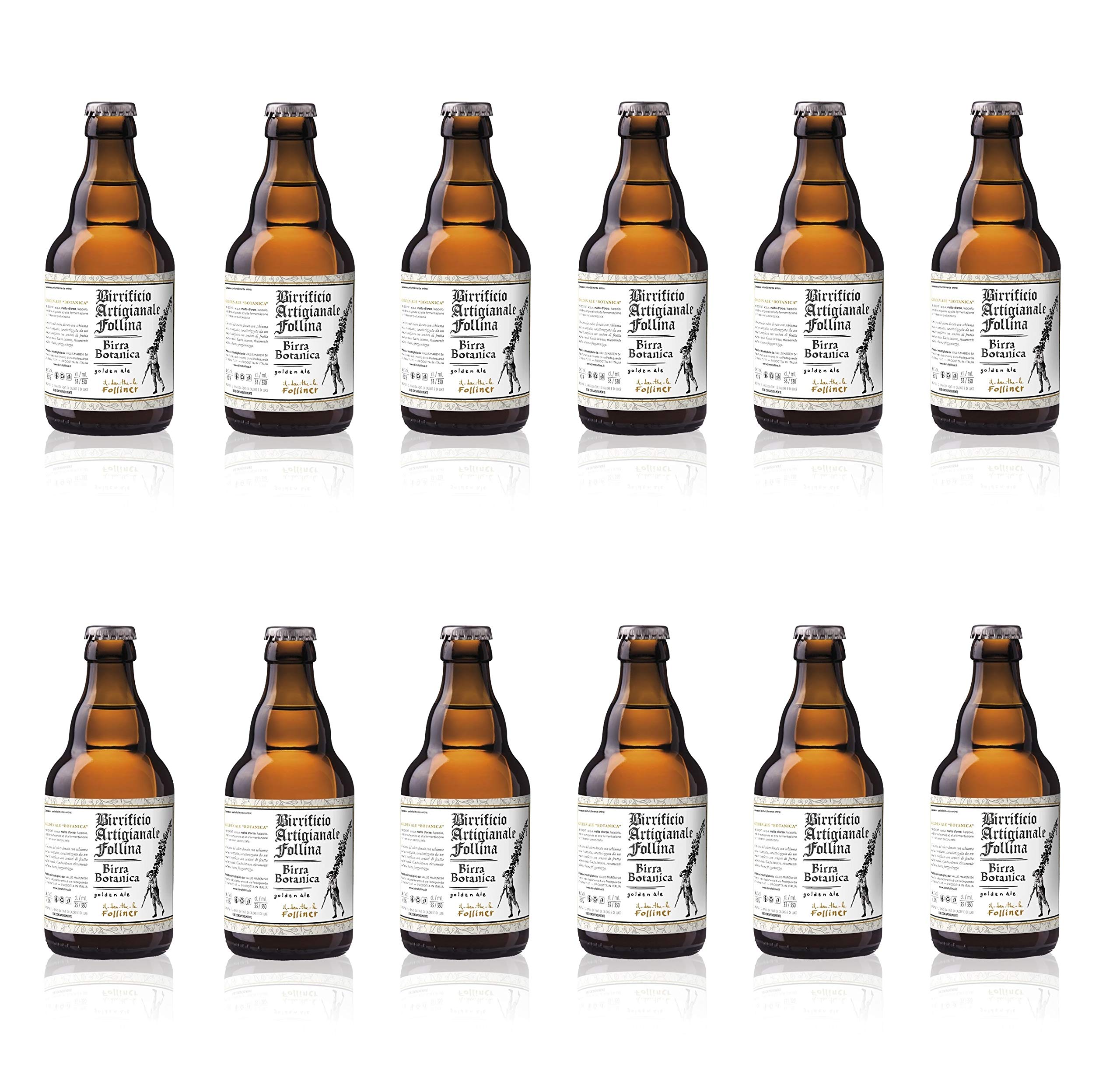 Birra Follina - Botanica - Birra Artigianale Golden Ale non filtrata e non pastorizzata - 33cl - Gradazione alcolica 6% - Prodotta in Italia (12)