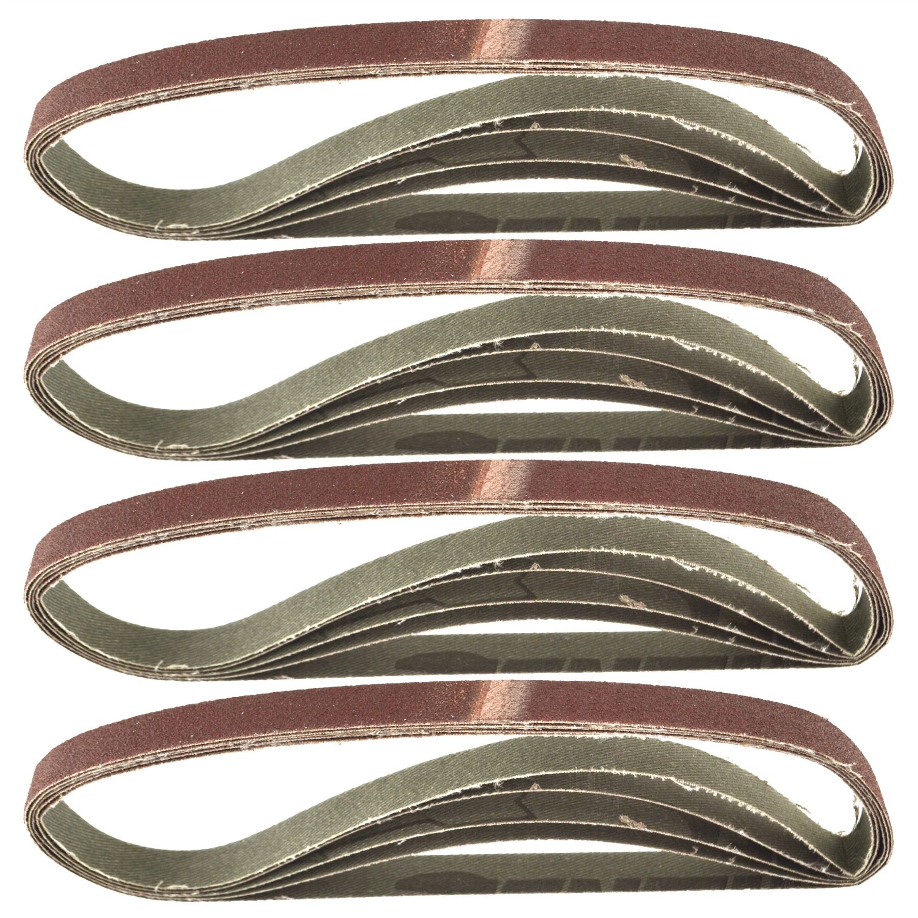 Ab Tools Belt Power Finger File Sander Abrasive Sanding Belts 457Mm X 13Mm 80 Grit 20 Pk