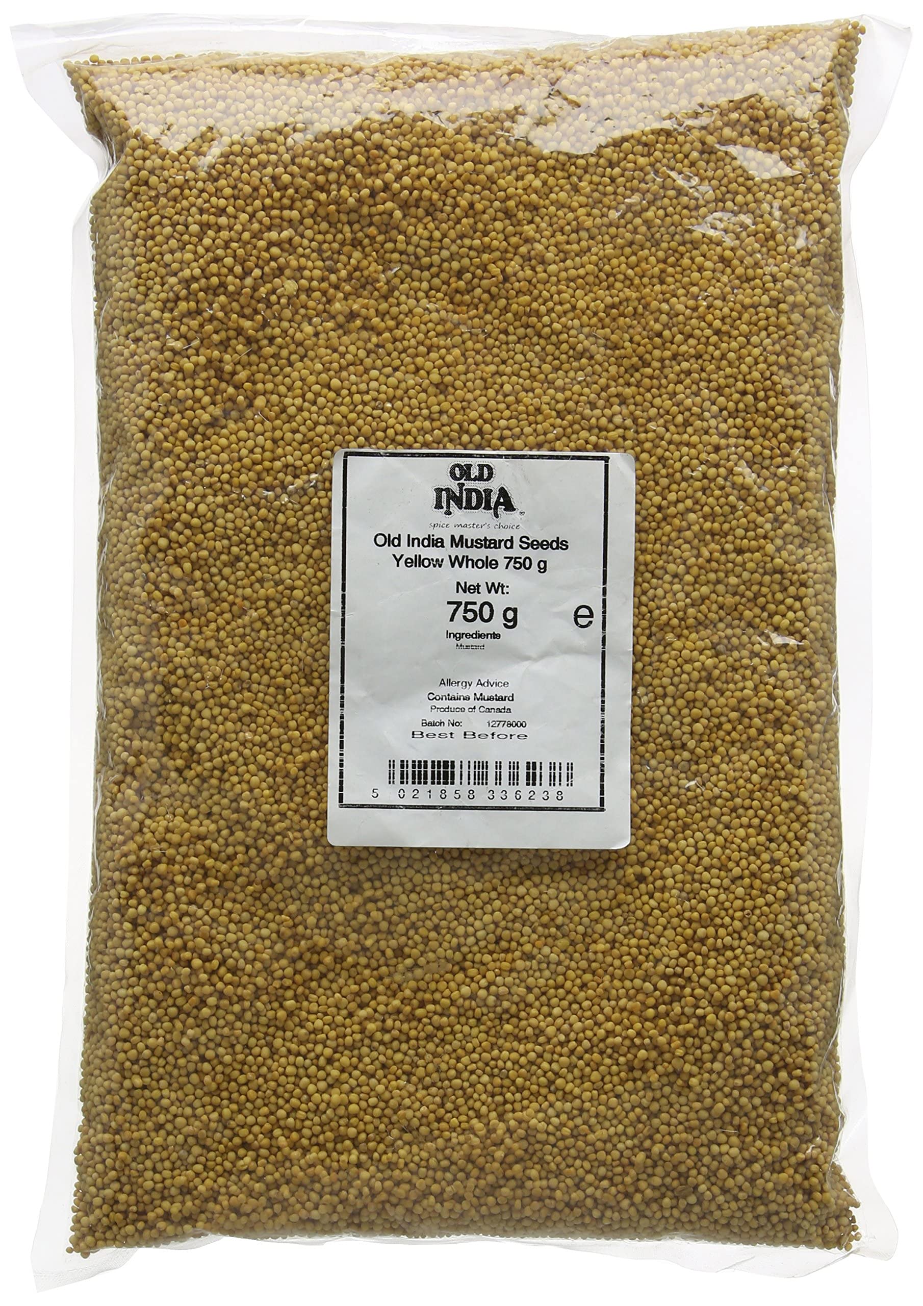Old India Mustard Seeds Yellow Whole 750 g