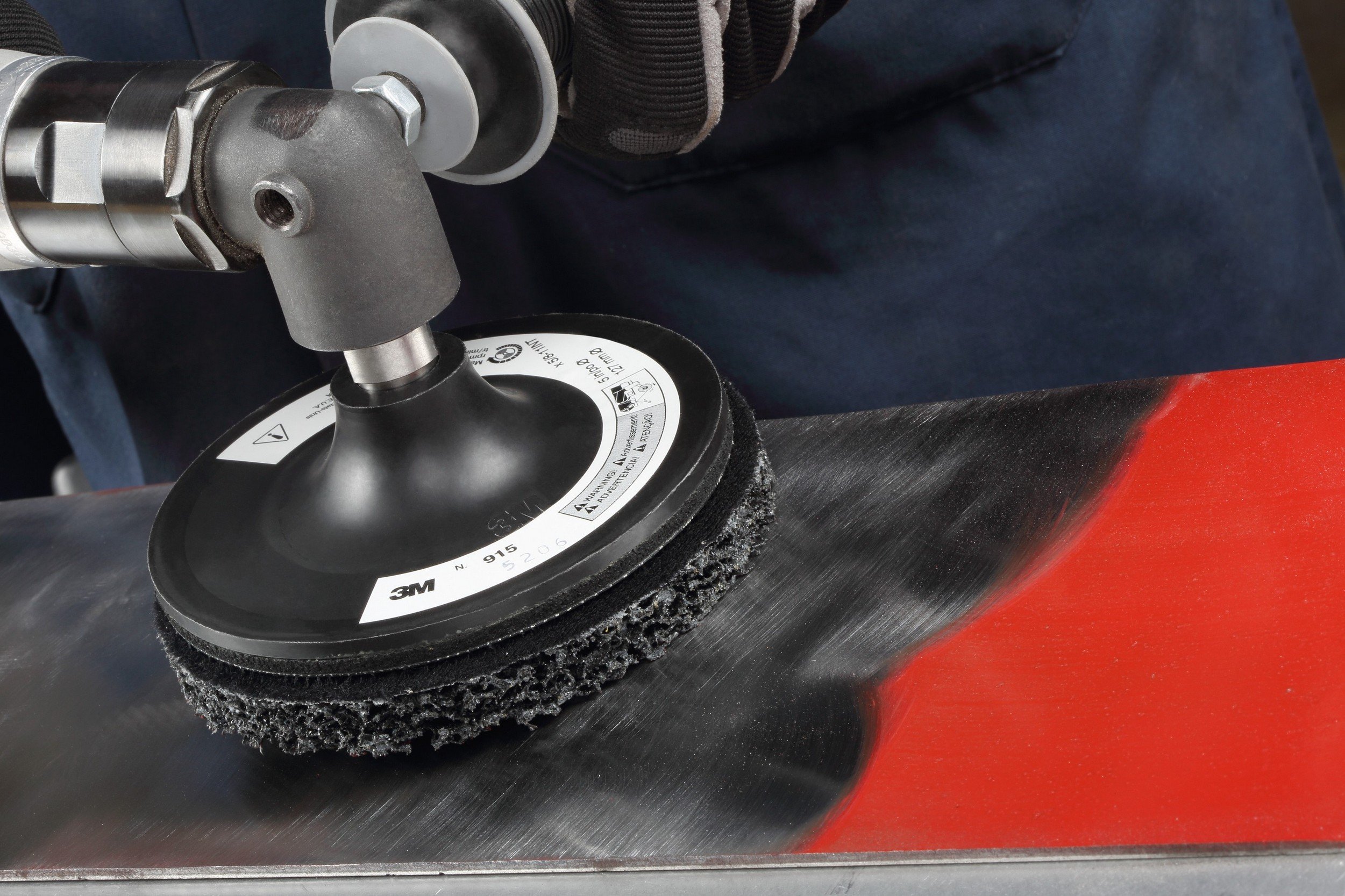 Scotch-Brite 07460 para limpieza y decapado, 4 "x 1/4" S,, de carburo de silicio, grano XCS