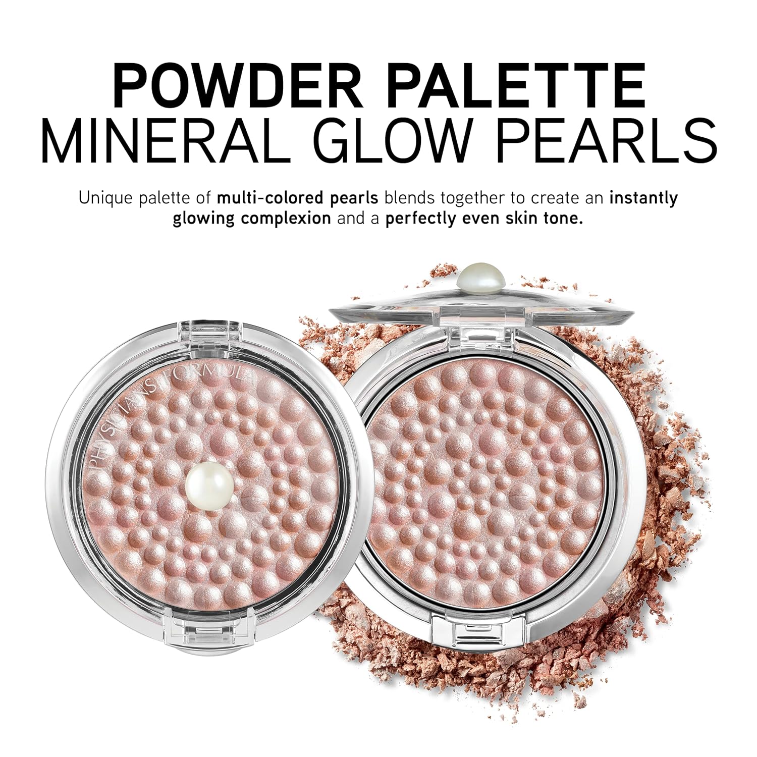 Physicians Formula Highlighter Makeup Powder Mineral Glow Pearls, Translucent Pearl, Dermatologist Tested : Face Powders : Beauty & Personal Care