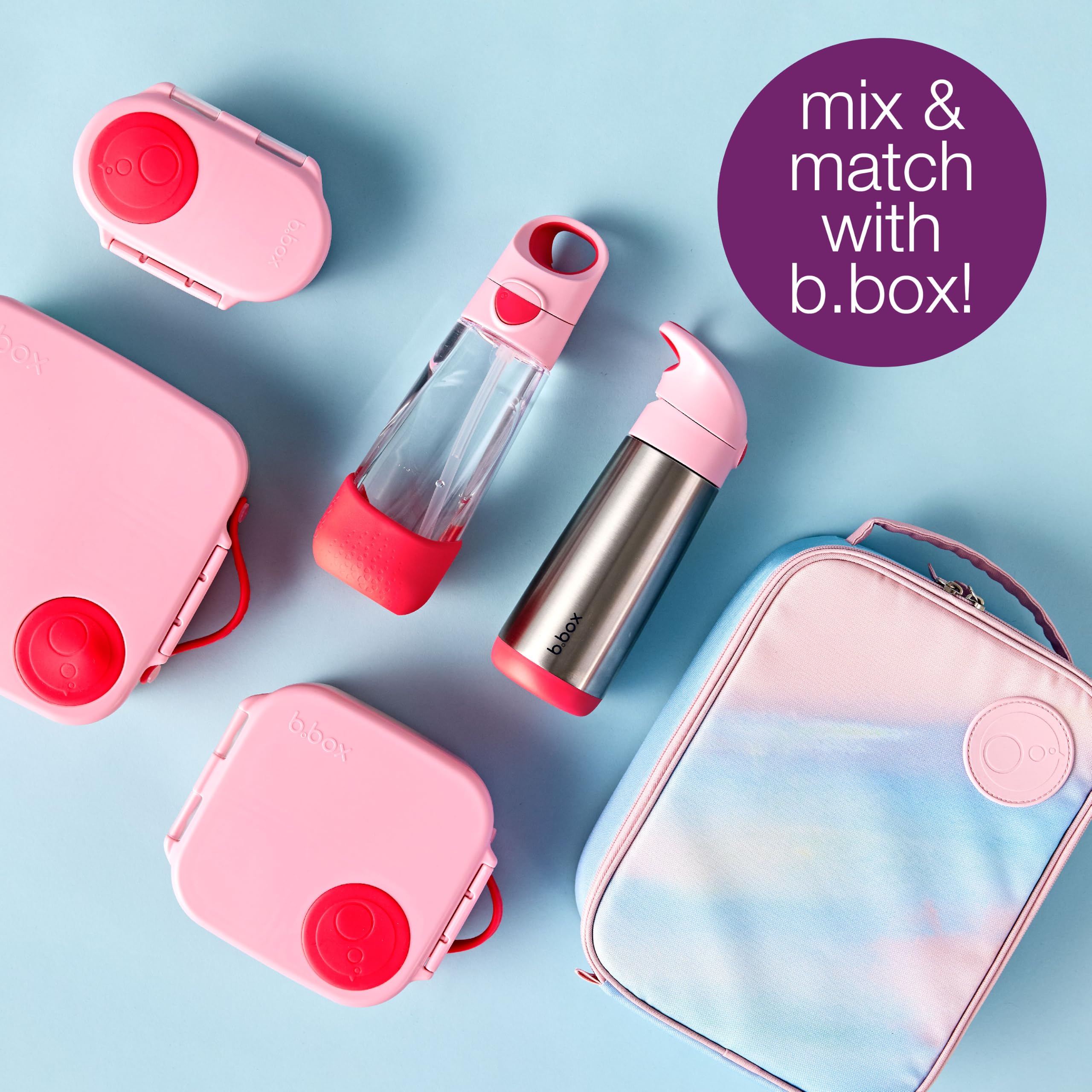 b.box Isoliertasche für Kinder, weich, Kühltasche für Mahlzeiten für Kinder, Kühltasche, hält Mahlzeiten kalt, kompatibel mit großen Lunchboxen und Snacks b.box