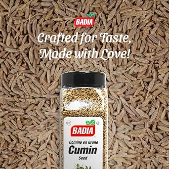 Badia Cumin Seeds, 16 oz - Whole Comino Seeds for Cooking & Seasoning | Warm, aromatic whole Cumin Seed that add authentic flavor to curries, rice, meats, beans, spice blends, and everyday recipes