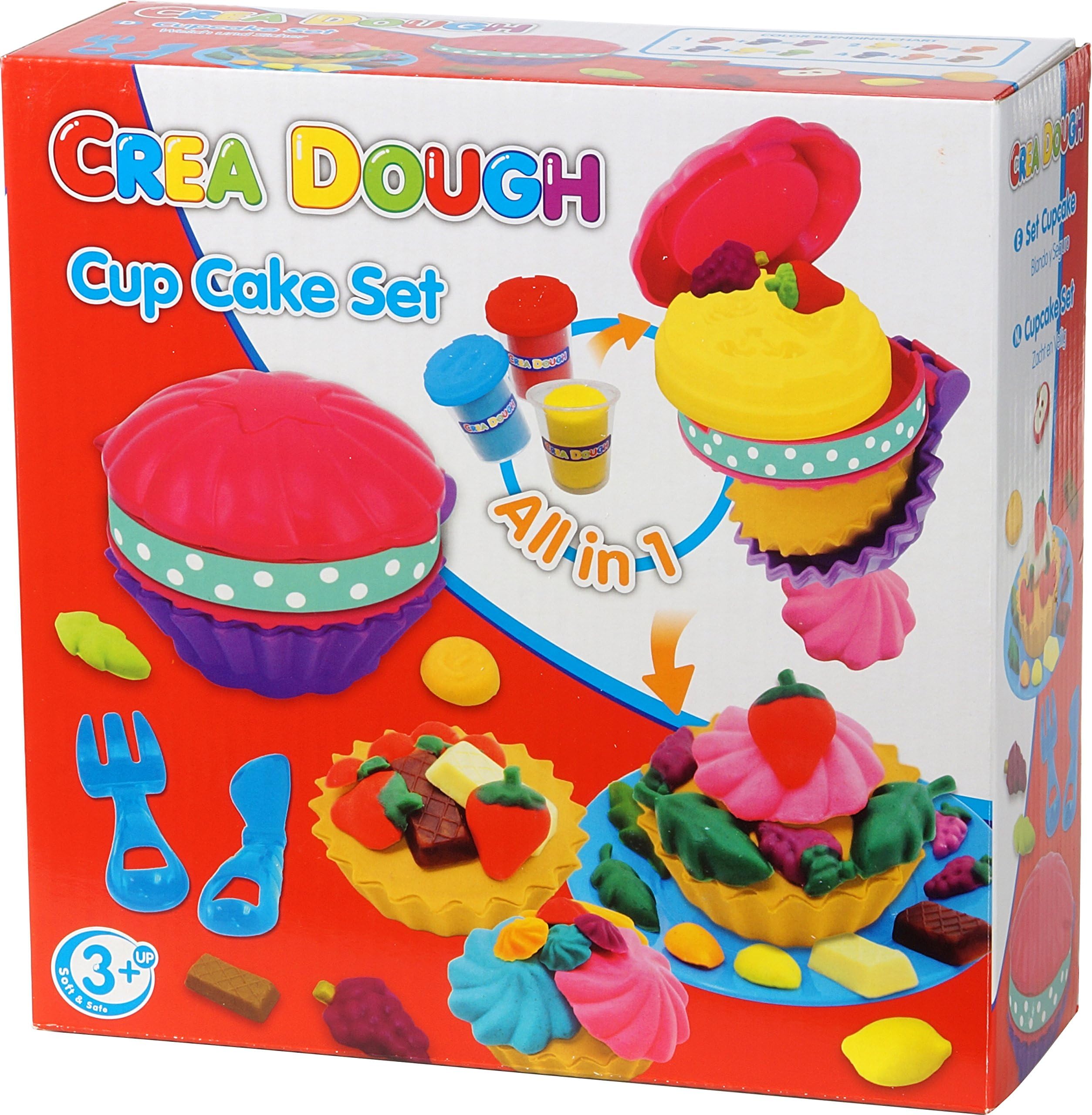 Crea   Dough  Cup Cake Set  Dough  Play Set Cupcake 6-Piece