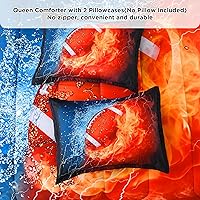 Vista 16 de Andency 3D Baseball Comforter Full (79x90 Inch), 3 Pieces(1 Baseball Comforter, 2 Pillowcases) Microfiber Sport Bedding Set for Boys Kids Teens