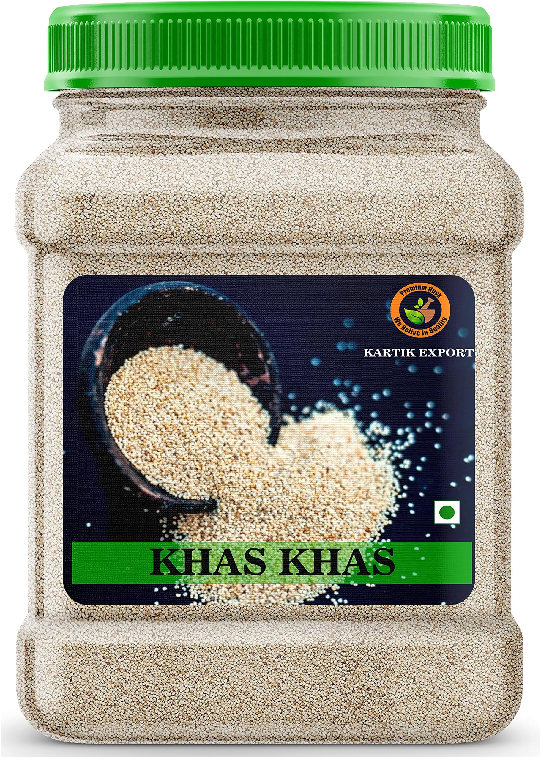 Kartik Export Khas Khas, Poppy Seeds, 250 Grams Jar