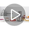 LINKChef Food Processor Small, 8 Cup Food Chopper with Container, 2L 600W Electric Meat Grinder for Home Use, Stainless Steel Mini Food Processor for Kitchen, Vegetable, Onion, Garlic, Salad