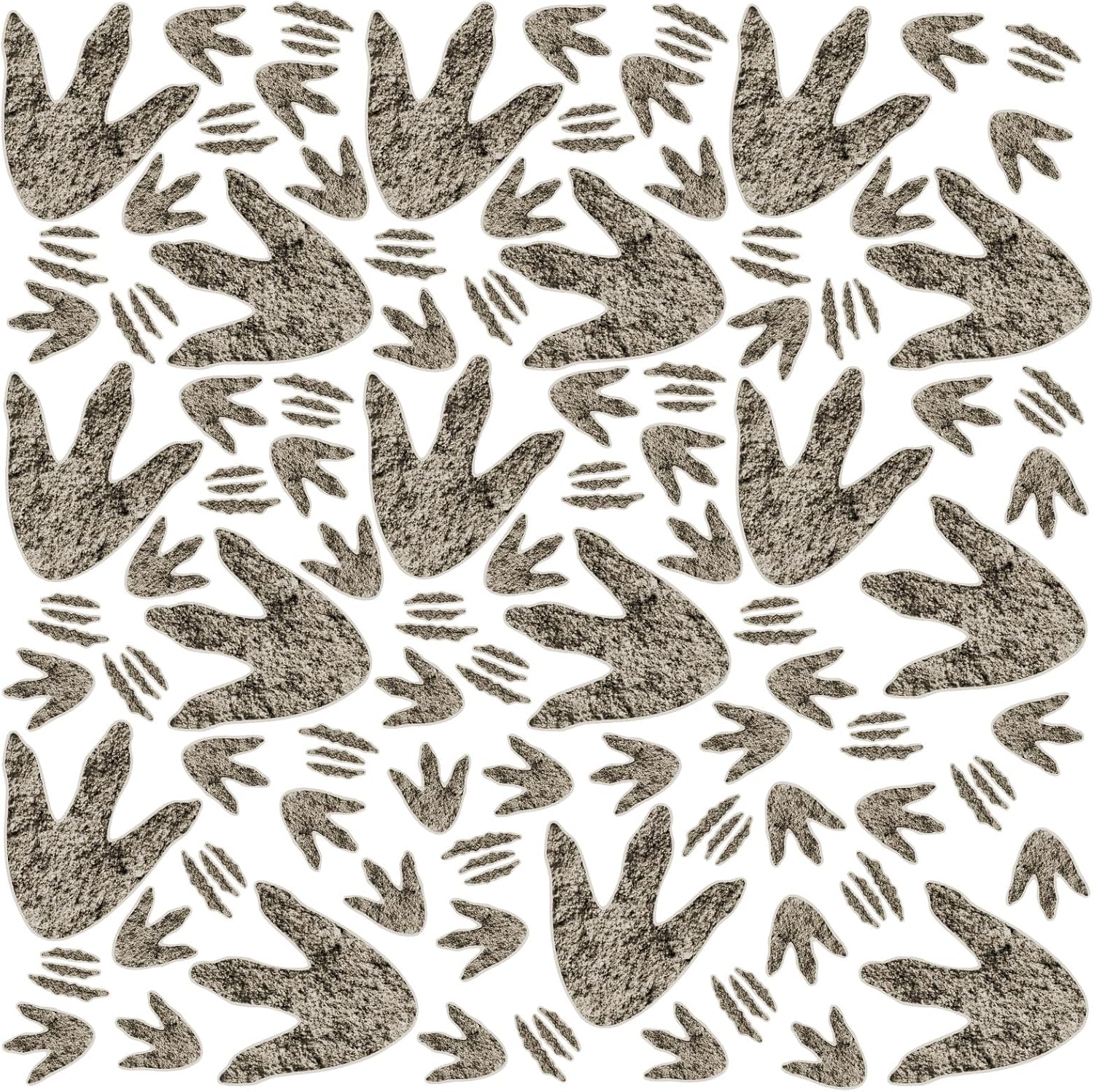 90Pcs Dinosaur Footprints for Dinosaur Party Decorations | for Floor Wall Stairs Decal, for Class Instruction Sign, Party Guide, Halloween Decoration