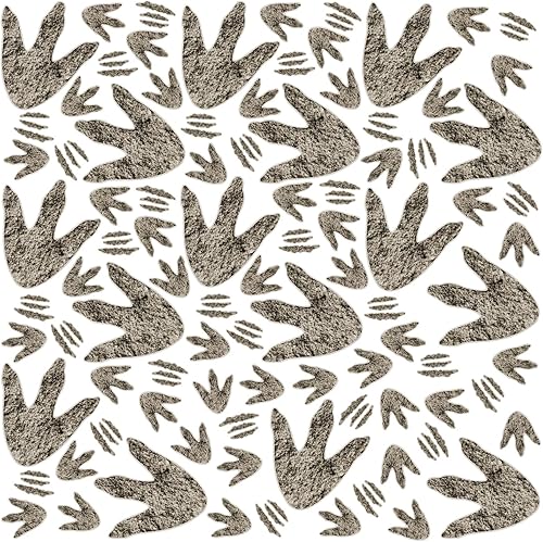 Miniatura 8 de 90 huellas de dinosaurios realistas  Calcomanías de pared para niños, aula, sala de juegos escolar, guardería del bebé, dormitorio, hogar (3 tamaños)