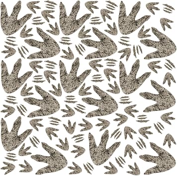 180 Pcs Dinosaur Footprints for Floor Dinosaur Halloween Decoration | Realistic Dino Footprints Wall Decals for Kids Classroom Dino Decor School Playroom Baby Nursery Bedroom Home 3 Sizes