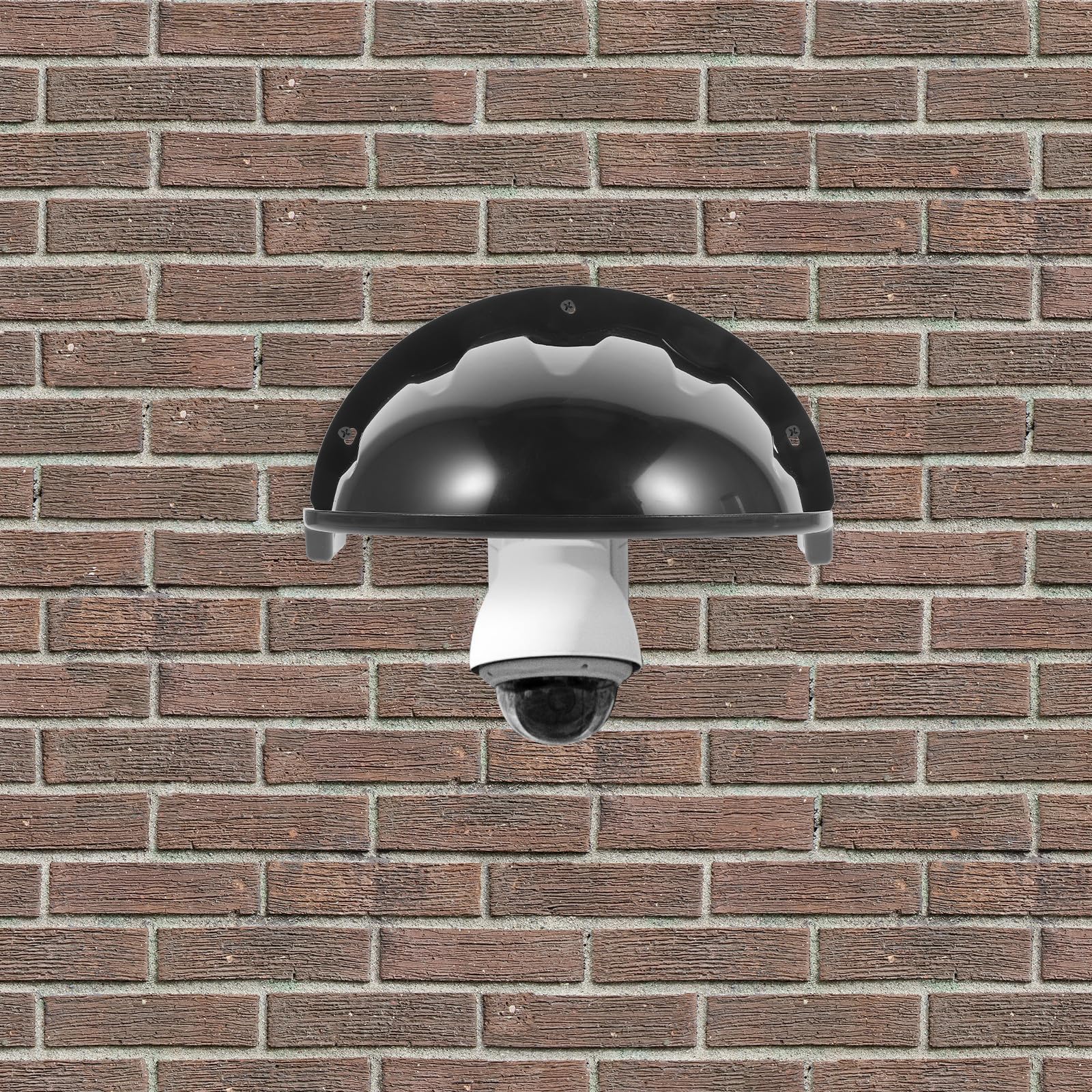 Cache-caméra Résistant à la Déformation de Sécurité Extérieur en ABS Noir, Protection Pluie et Soleil, Résistant la Déformation, Design Simple et Élégant pour Système de Caméra