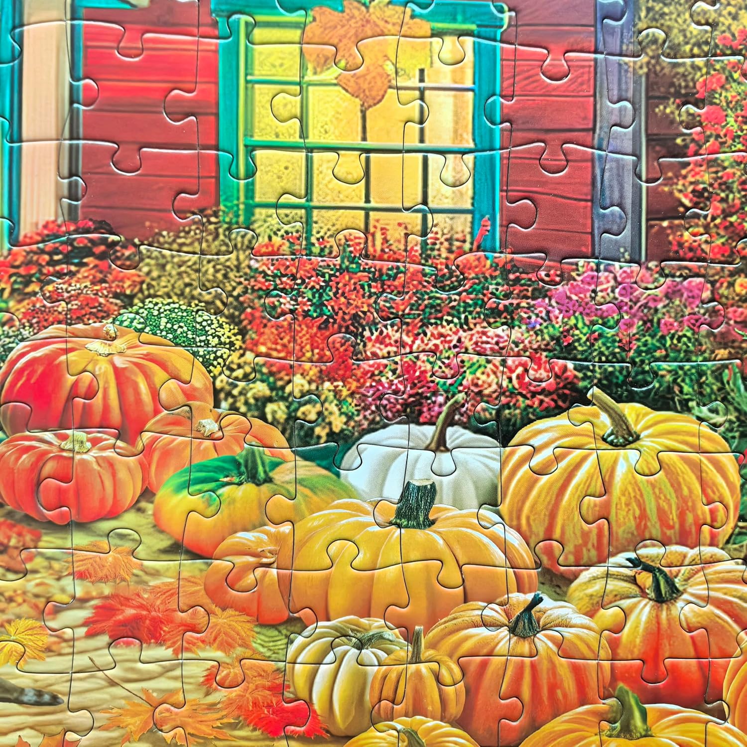300 Piece Puzzles for Adults - Fall Puzzle - Autumn Pumpkin Harvest image 4