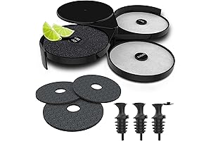 Esatto Glass Salt Rimmer 3 Tier for Smoother Margarita and Cocktail Preparation