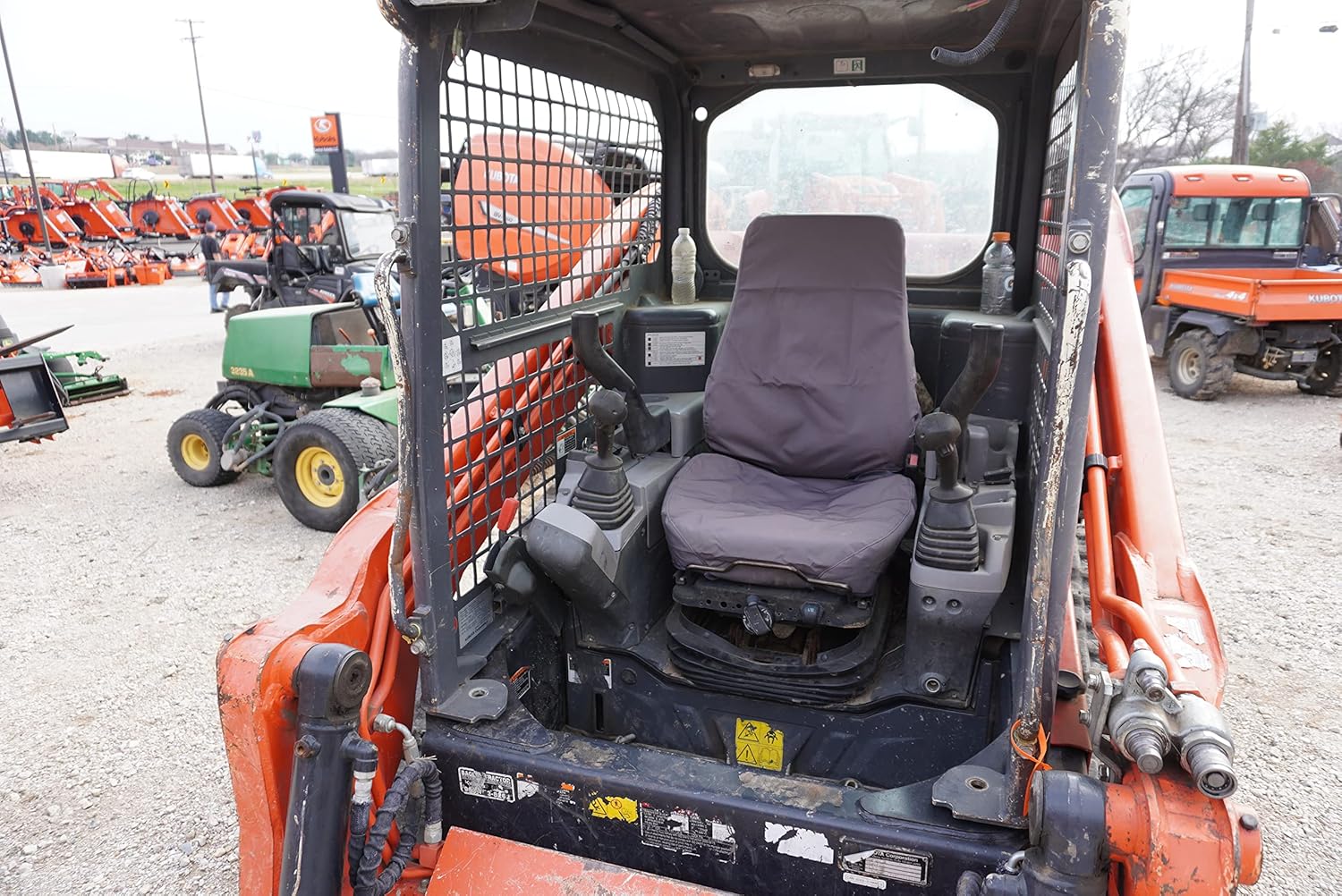 Durafit Seat Covers, KU24 Gray Endura KUBOTA Models SVL 75-95.2 KUBOTA Skid Loader, KX0400, U48-5 Excavator in Gray Endura