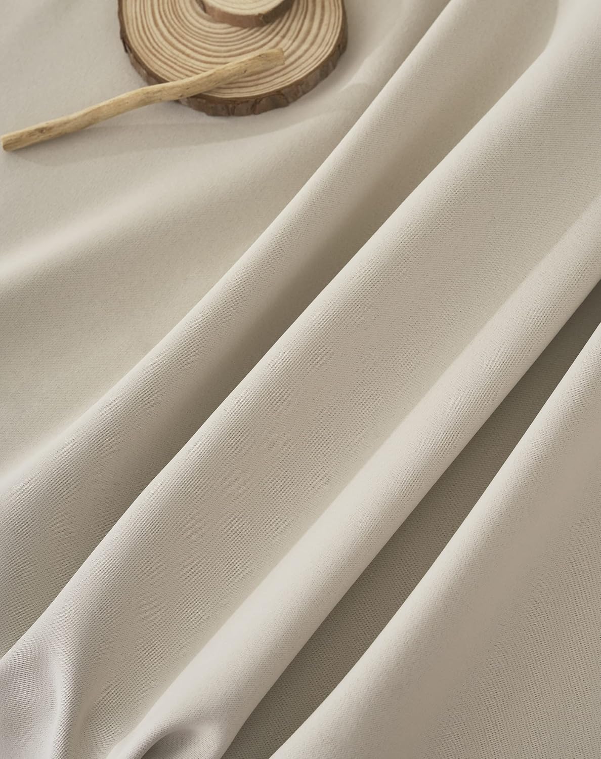 Sanceor 20ft Ivory Extra Long Curtains with Soft Texture,Grommet Top Decorative Drapes Privacy for 2 Story House,Great Room, High Ceiling (1 Panel,52 x 240 Inch)