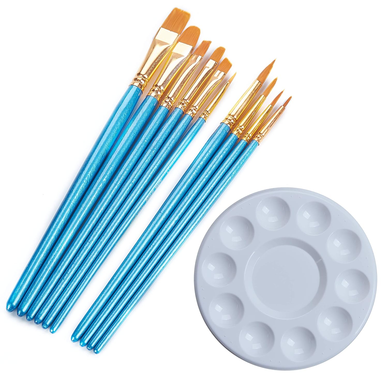 ECONIE Paint Brush Nylon Hair Brush Set,PointedRound Art Paintbrushes