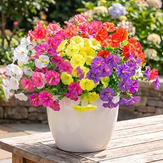 Best 10 Uv Ray Artificial Flowers for Outdoors 11 Artificial UV Resistant Fake Morning Glory Flowers