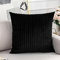 Vista 115 de UGASA - Fundas de almohada decorativas de terciopelo suave y sólidas de Navidad para sala de estar/sofá, 16 x 16 pulgadas, 2 unidades, color burdeos