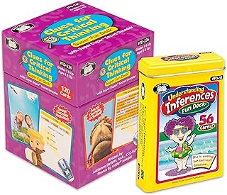 Super Duper Publications | Clues for Critical Thinking Secret Decoder Fun Deck | Understanding Inferences Flash Cards | Problem Solving and Reasoning Skills Bundle | Educational Learning Materials