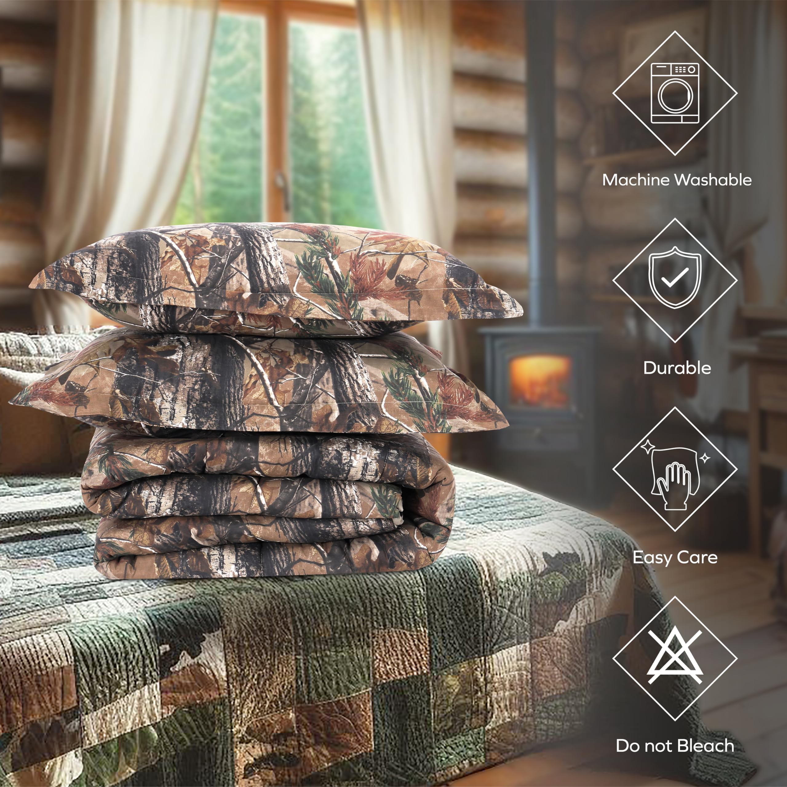 Amazon.com: Realtree All Purpose Camo Twin Comforter Set 2 Piece