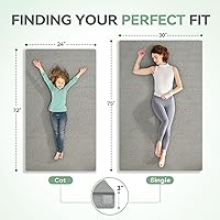 Vista 5 de Sinweek Memory Foam Camping Mattress CertiPUR-US Waterproof Portable Roll Up Mattress for Adults Cot Mattress Car Van Sleeping Mat Pad with Carrying