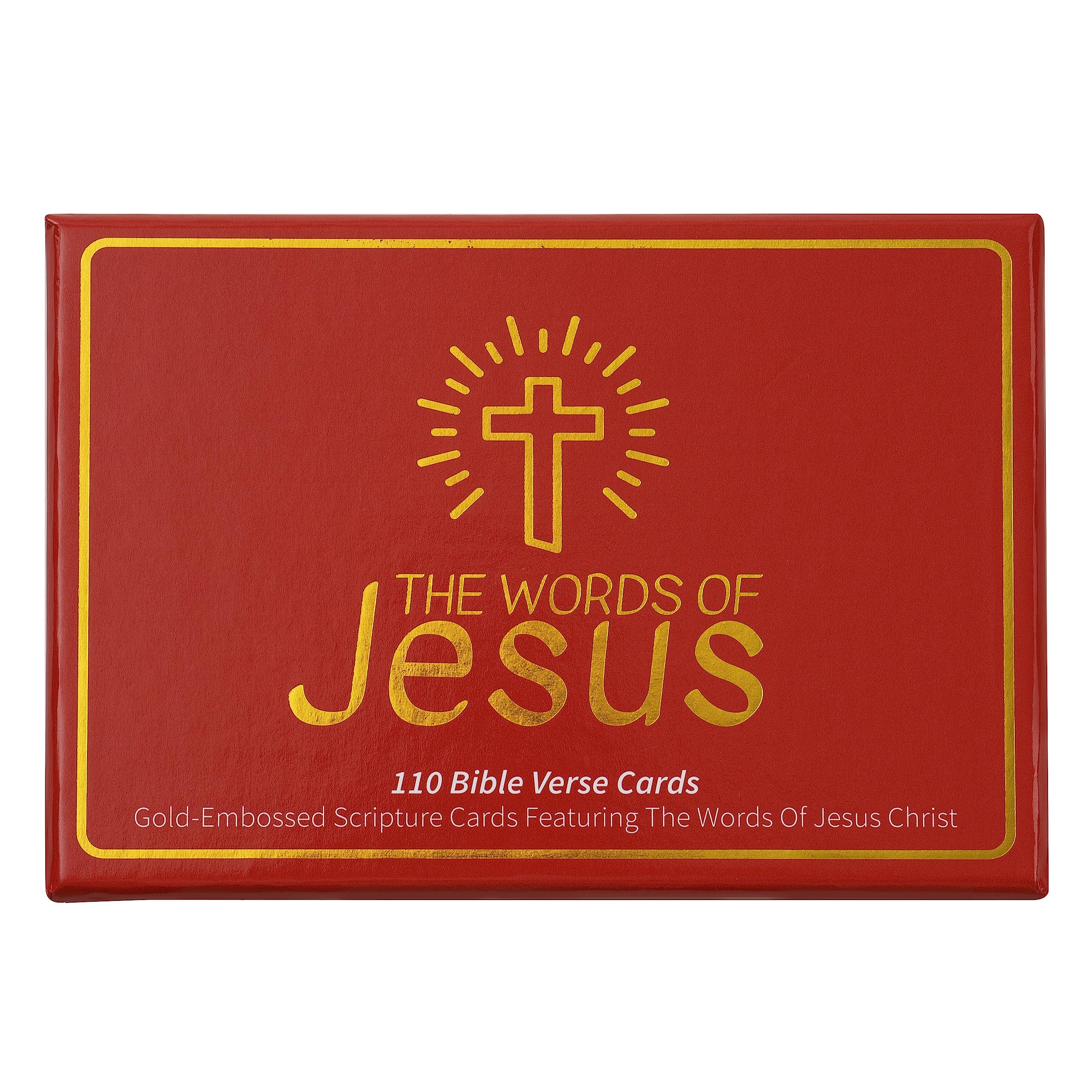 The Words Of Jesus - 110 Christian Bible Verse Cards - Gold Foil Scripture Cards With Bible Verses Of Jesus Christ (NIV) - Image 9