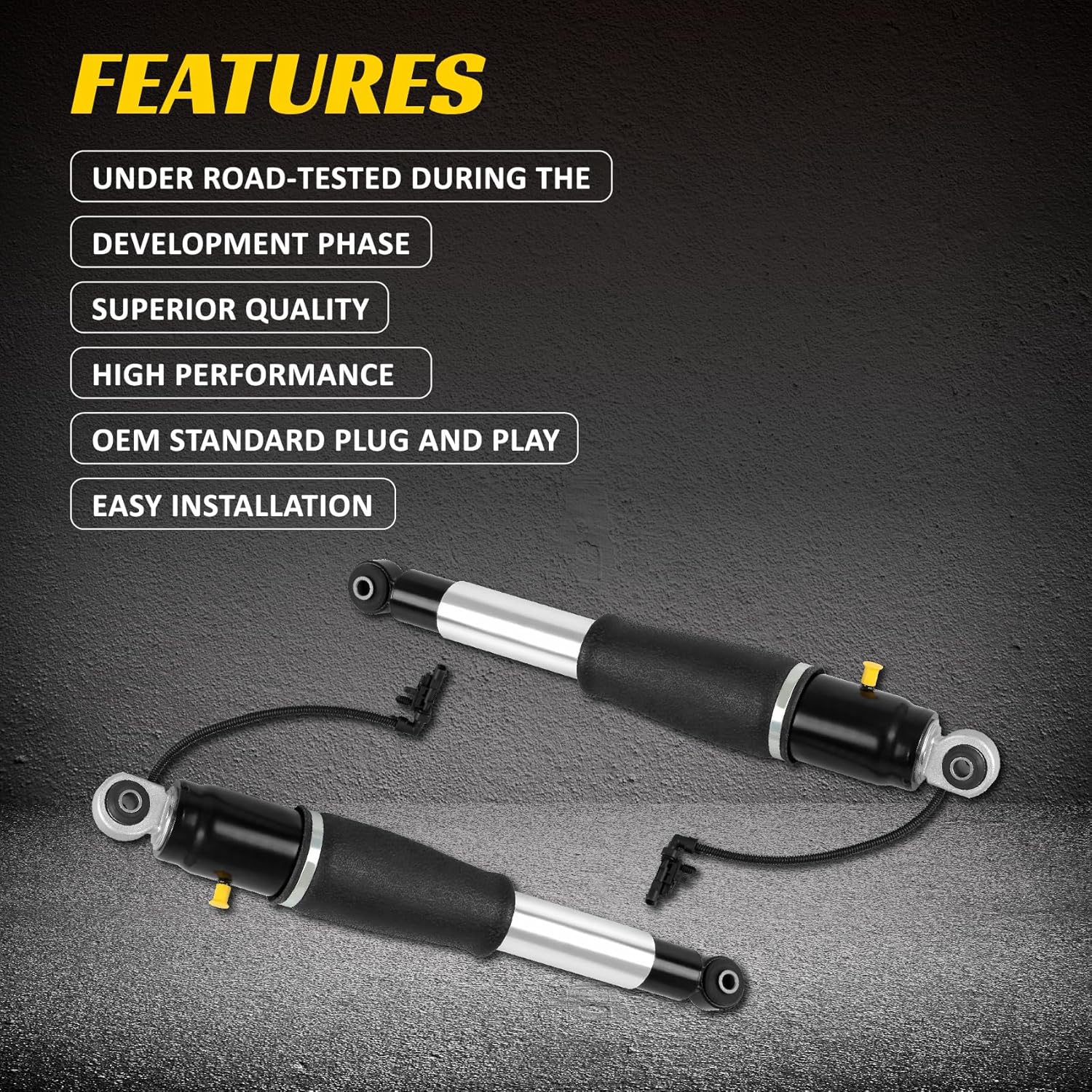 84176675 2 PCS Rear Air Shock Absorber Magnetic Control Compatible With Chevy Tahoe Suburban Cadillac Escalade ESV GMC Yukon XL 23151122 23267007 23290661