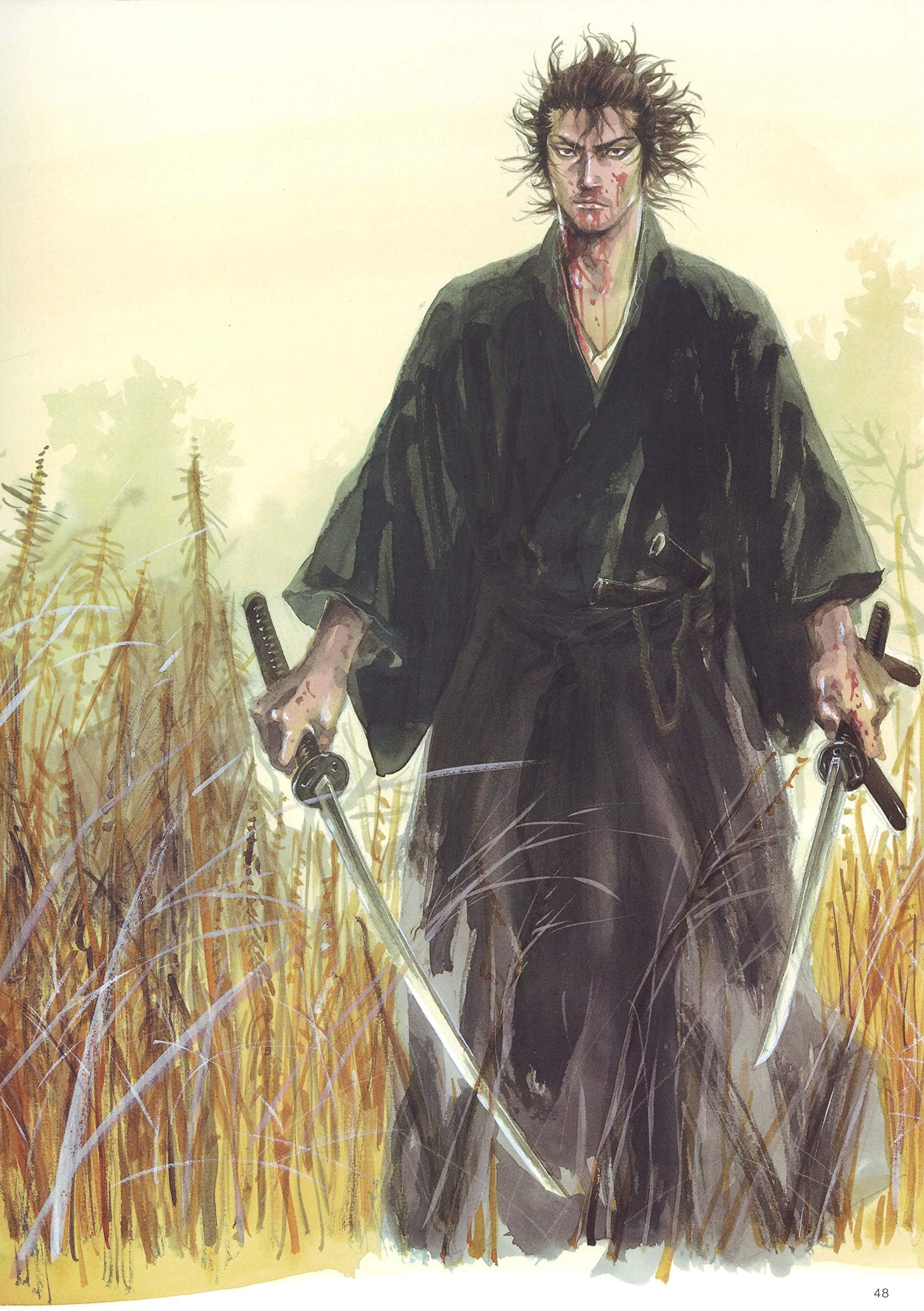 Tallenge - Miyamoto Musashi ? Contemporary Painting - Small Poster(Paper,12 x 17 inches, MultiColour)