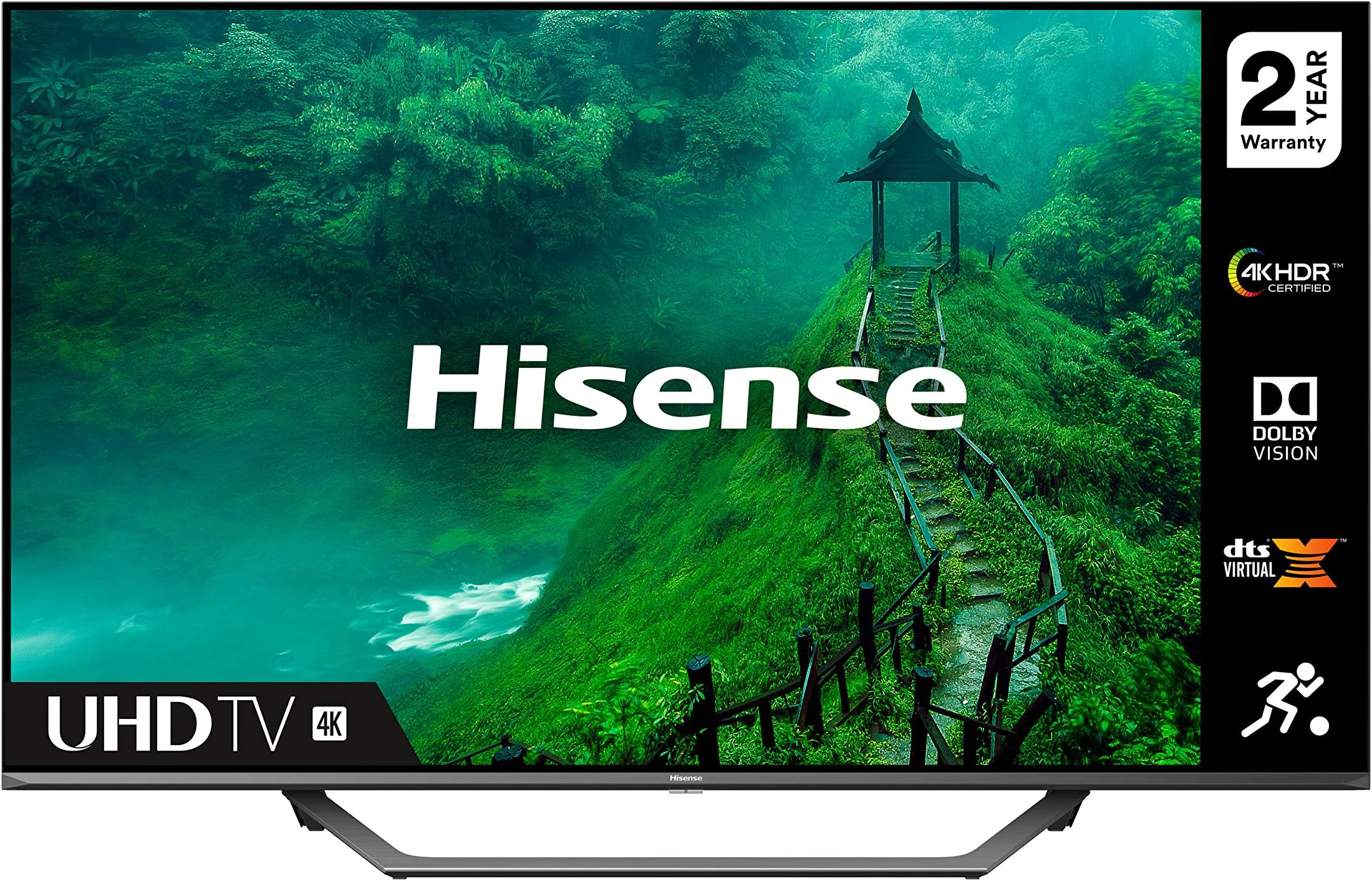 HISENSE 65AE7400FTUK Dolby Vision 65-inch 4K UHD HDR Smart TV with Netflix, PrimeVideo, and Alexa Built-in (2020) , Silver [Energy Class G]