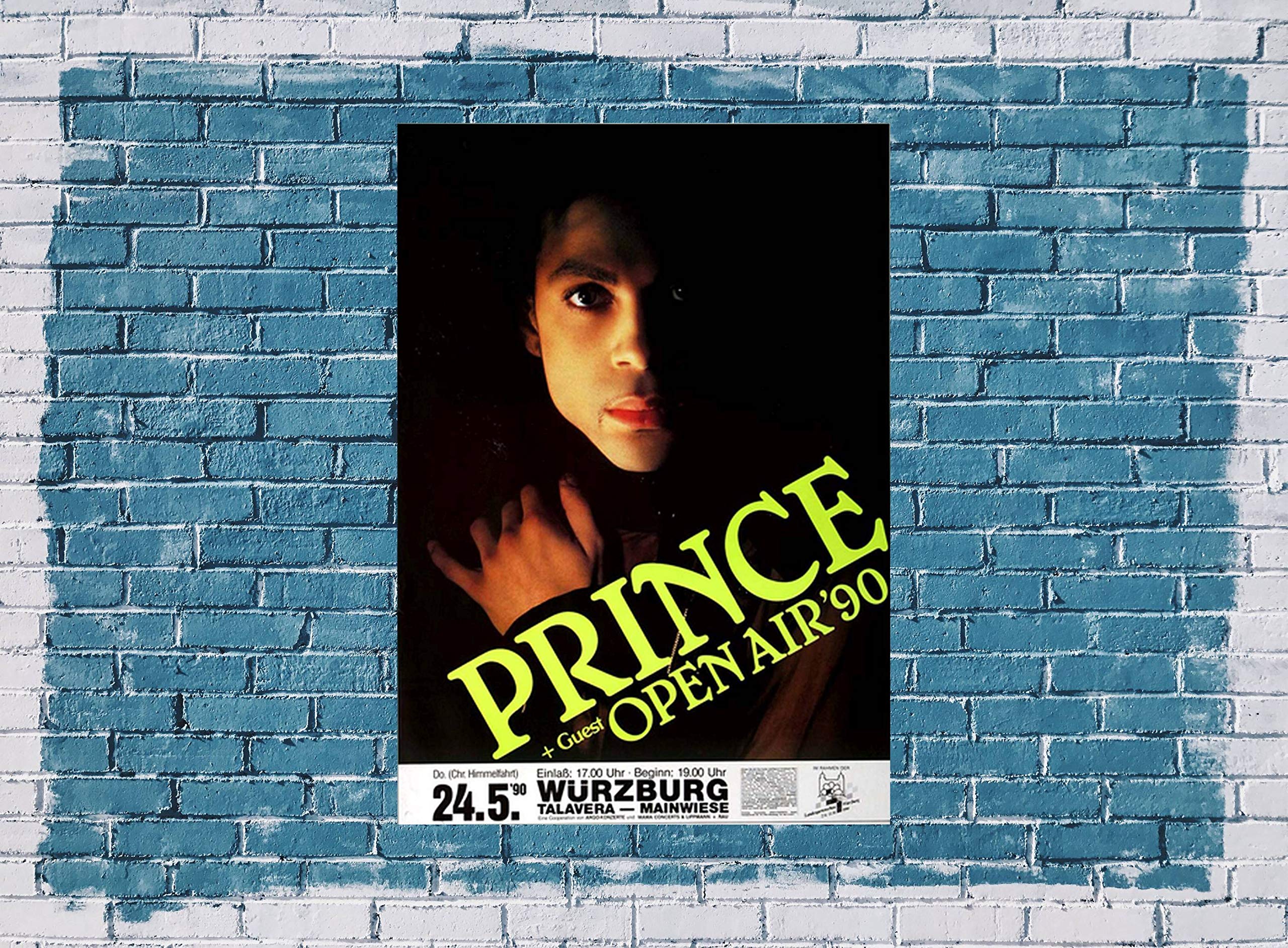 Prince - Graffiti Bridge, Würzburg 1990 » Konzertplakat/Premium Poster | Live Konzert Veranstaltung | DIN A1 «