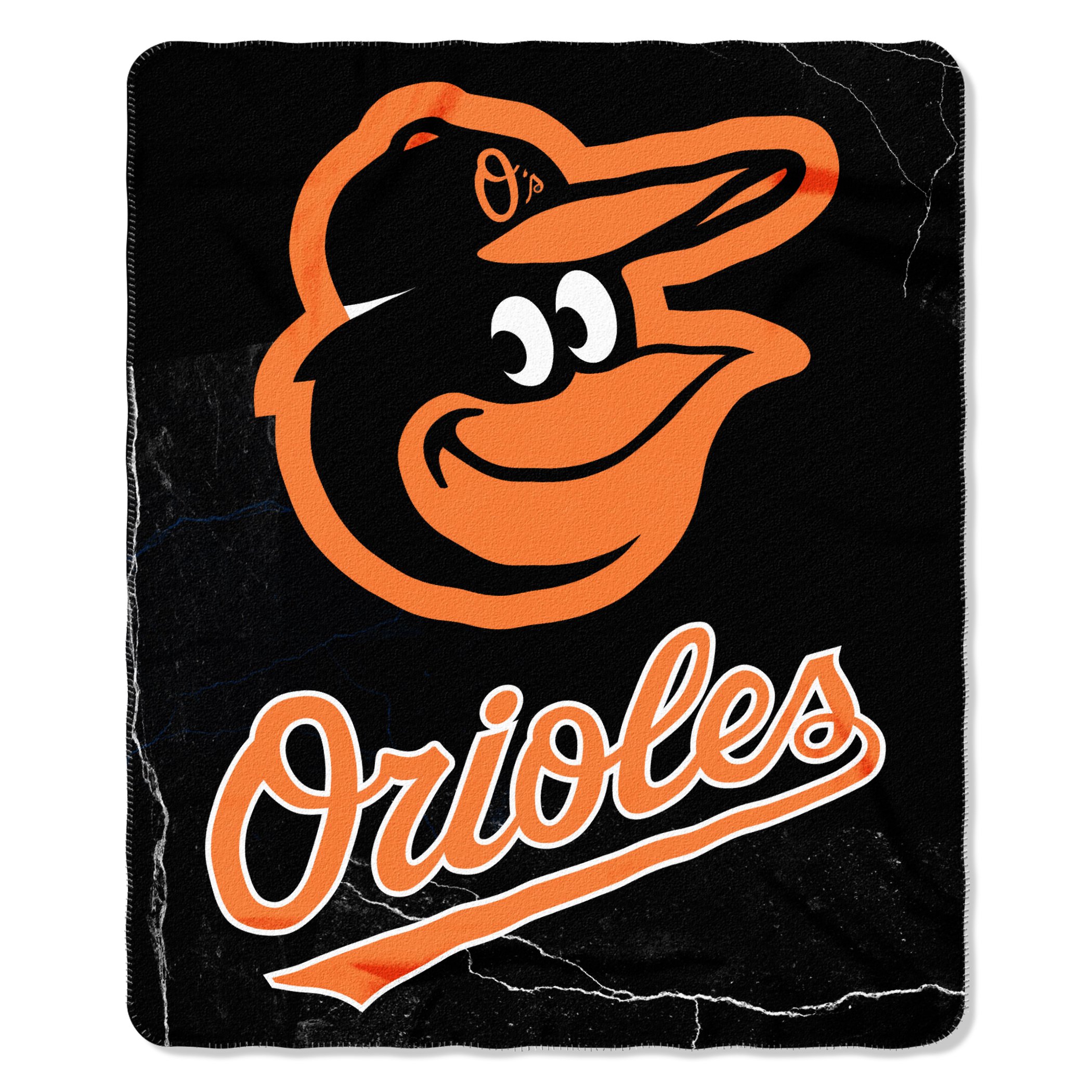 Northwest MLB Baltimore Orioles Wicked Printed polarowa narzuta, 127 cm na 152 cm