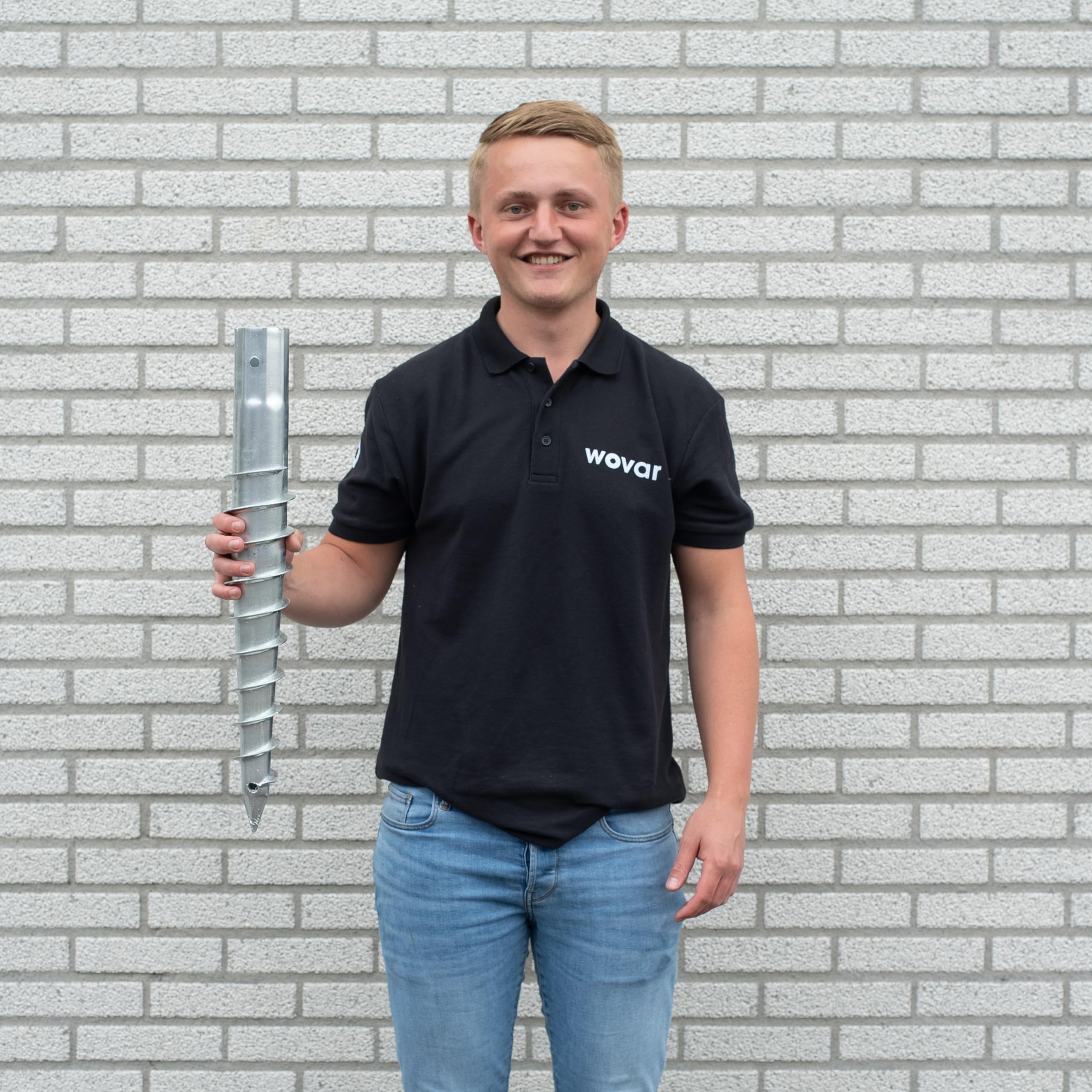 Wovar Schraubfundament 63.5 x 580 mm Verzinkter Stahl - pro Stück