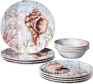 Certified International Sanibel Melamine 12 pc Dinnerware Set