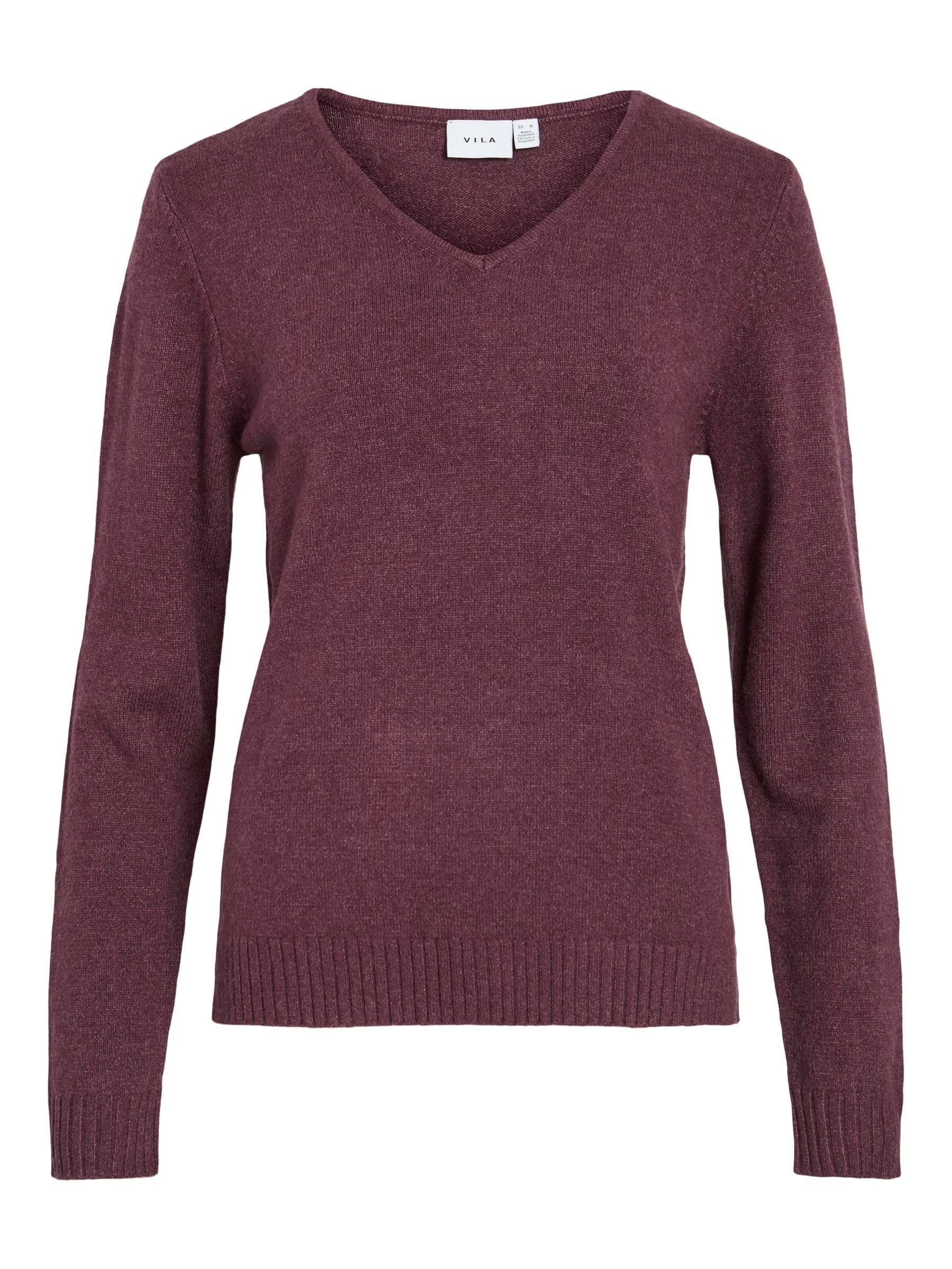 Vila Female Strickpullover VIRIL V-Ausschnitt