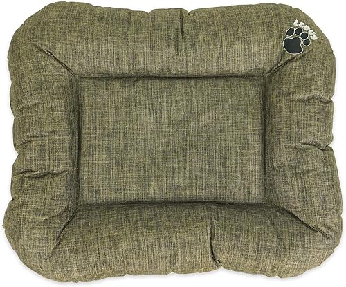 Miniatura 2 de SUSSEXHOME Pets - Almohada impermeable para perros medianos, 33.5 x 26.4 x 3.95 pulgadas, resistente a desgarros, lavable, color morado