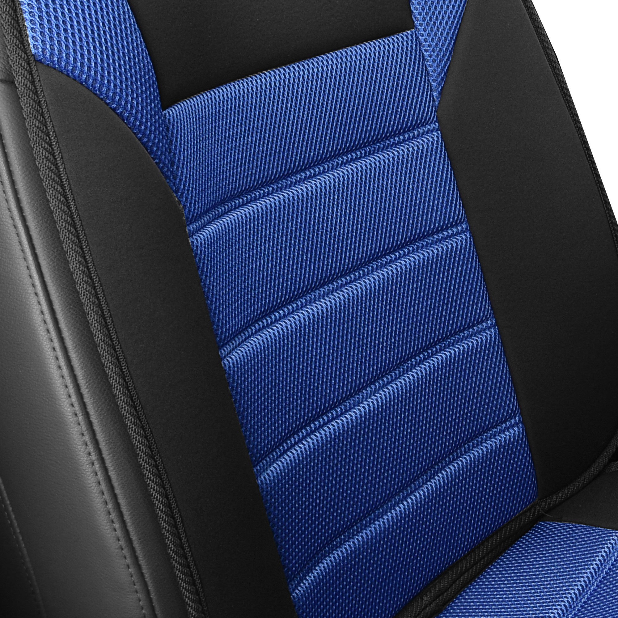 FH Group FB201102 Premium Car Seat Cushions (Blue) Front Set – Universal Fit for Cars Trucks & SUVs