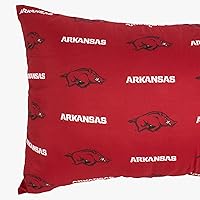 Vista 4 de College Covers Everything Comfy Arkansas Razorbacks - Par de fundas de almohada, estándar, 20 x 30 pulgadas, incluye 2 fundas de almohada