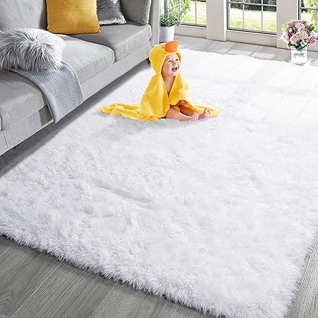 Amazon.com: PAGISOFE Extra Large Fluffy Soft Area Rug,6x9,Furry Plush ...