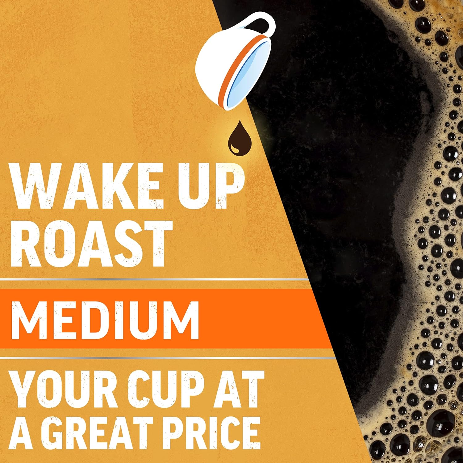 Maxwell House Wake Up Roast Medium Roast Ground Coffee (30.65 oz Canister) : Coffee Substitutes : Grocery & Gourmet Food