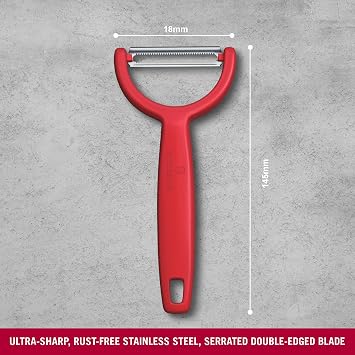 Victorinox YPSO Serrated Edge Double Sided Red Peel, 6.0963.1