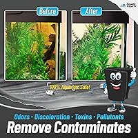 Vista 6 de Aquatic Experts Almohadilla de filtro de carbono de 18 x 72 pulgadas + almohadilla de filtro gruesa de 18 x 72 pulgadas (negro clásico)