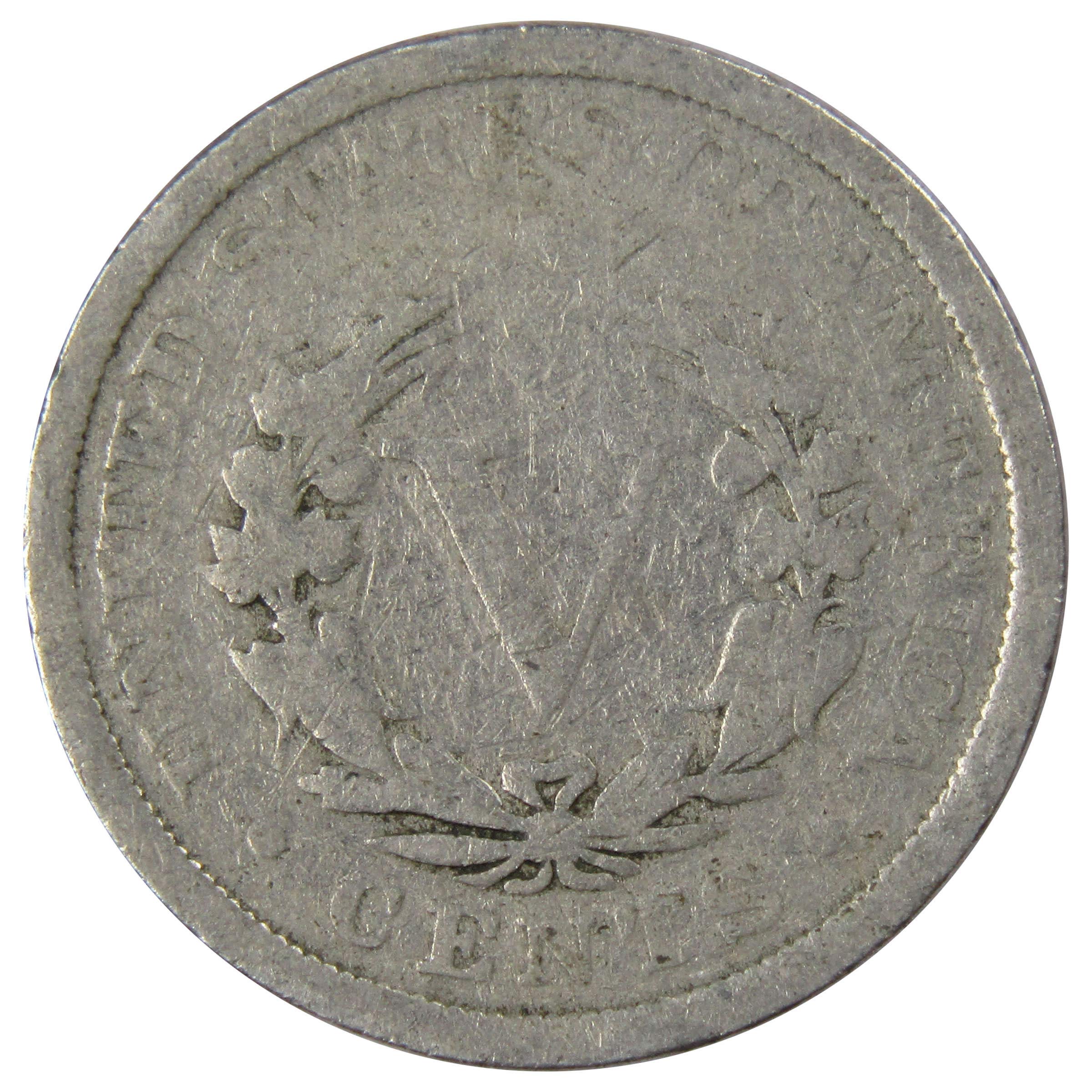 1901 Liberty Head V Nickel 5 Cent Piece AG About Good 5c US