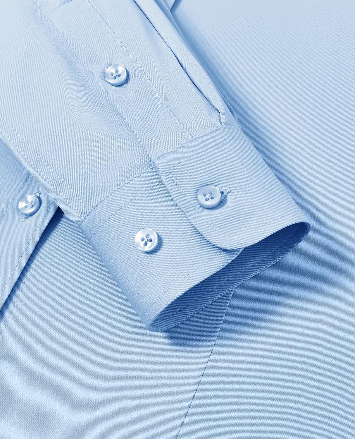 siliteelon Button Down Shirts for Women: Wrinkle Free Long Sleeve Classic Fit Collared Dress Shirt Solid Formal Office - Image 6