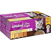 Whiskas 1 cibo umido per gatti Ragout pollame a scelta in gelatina