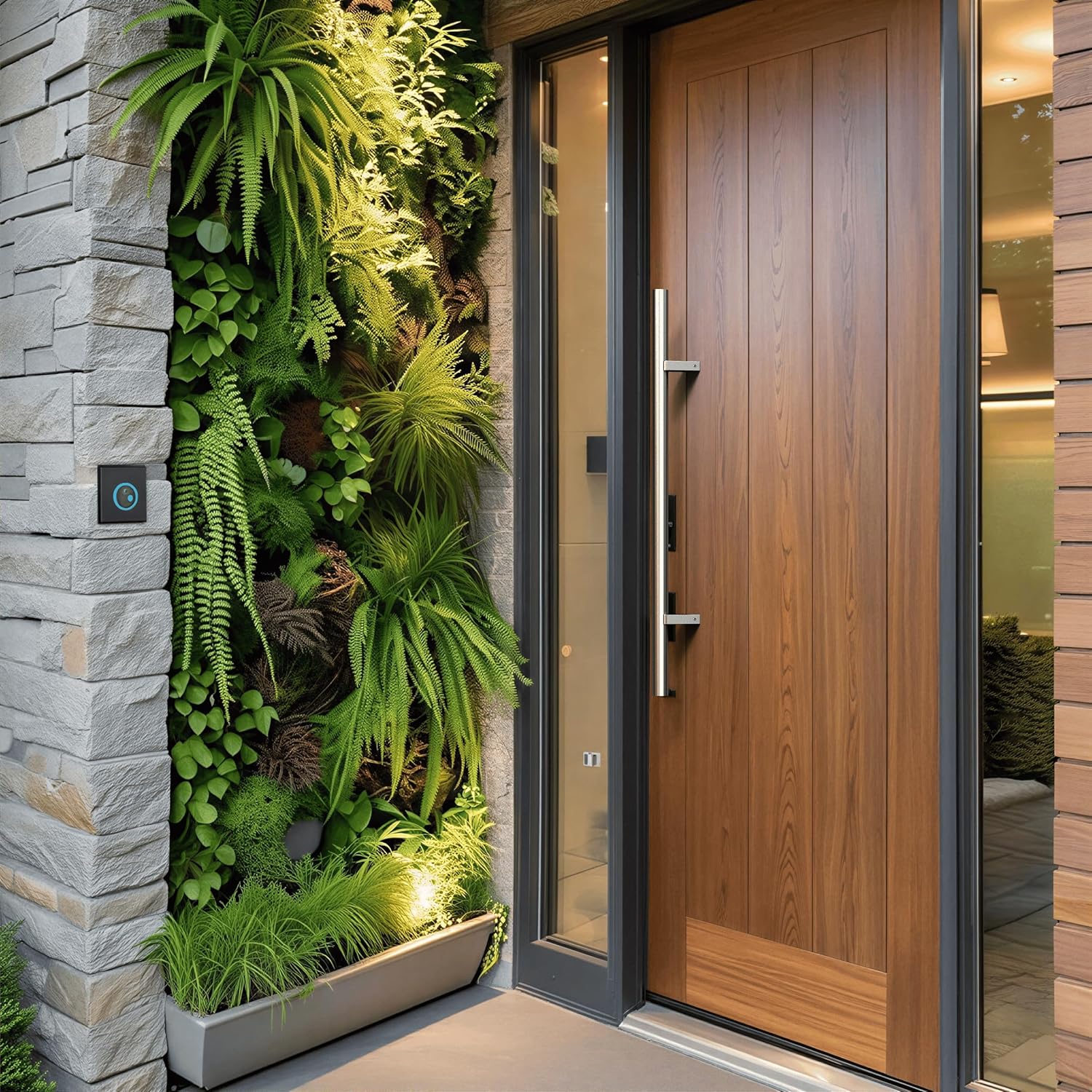 Traverse Double Front Door Handle Set – Modern Entry Door Pulls, 304 Stainless Steel, Brushed Satin Finish, Bolt-Through Connector, Luxury Exterior Hardware (Brushed Nickel, 36 Inches)