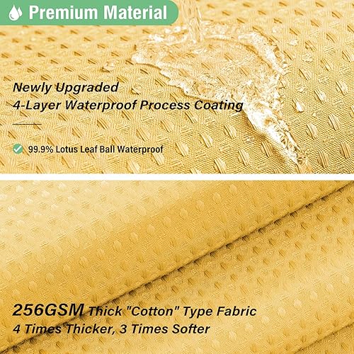 Vista 281 de Dynamene Cortina de ducha larga de tela negra – Cortinas de ducha de tela alta y resistente con textura de gofre, juego de cortina de baño de lujo