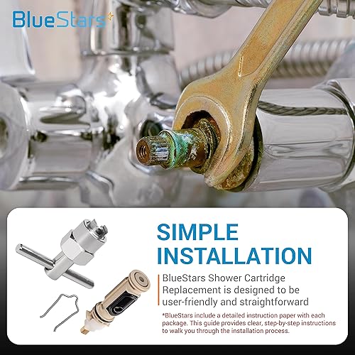 Miniatura 6 de BlueStars Cartucho de repuesto 1222 de alta calidad con herramienta de extracción de extractor 104421, compatible con grifo Posi-Temp de una manija