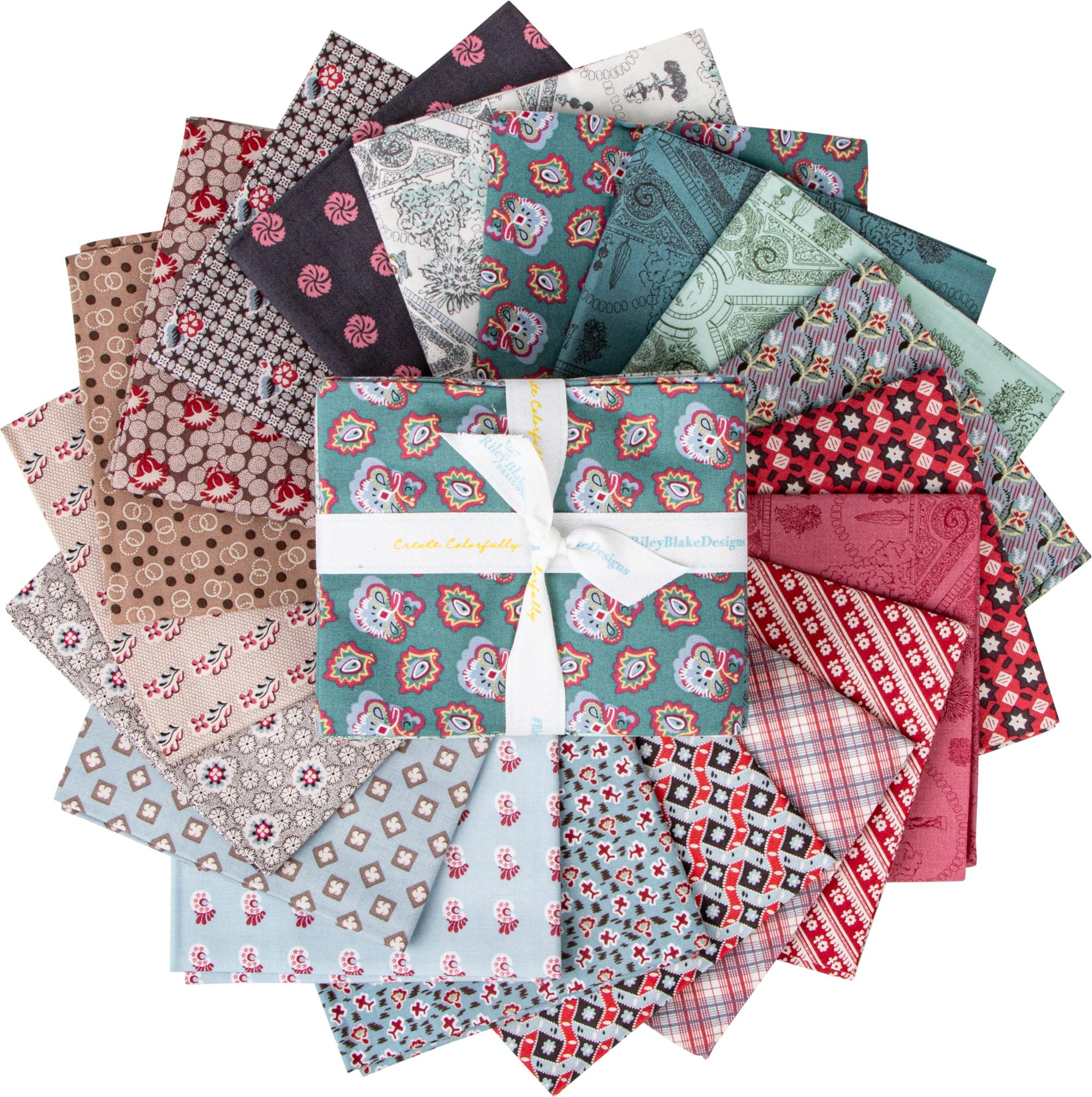 Jane Austen's House Mansfield Park 19 Fat Quarters Riley Blake Designs FQ-15190-19