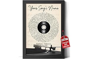 Personalized Song Lyrics Canvas Framed Gifts