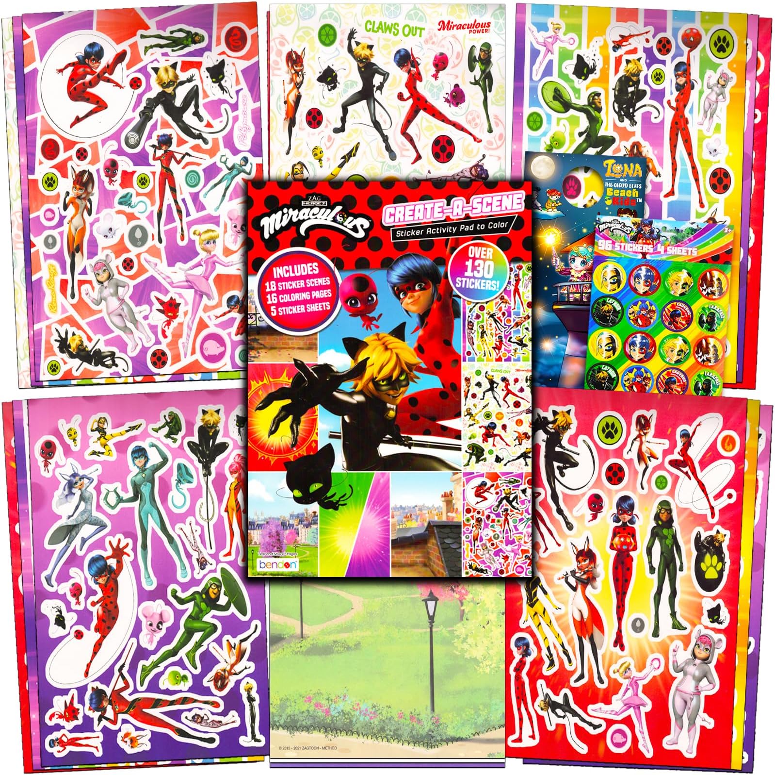 Amazon Miraculous Ladybug Create A Scene Sticker Activity Book For amazon-miraculous-ladybug-create-a-scene-sticker-activity-book-for